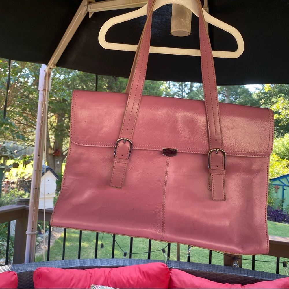 Kenneth Cole Reaction light pink, leather handbag